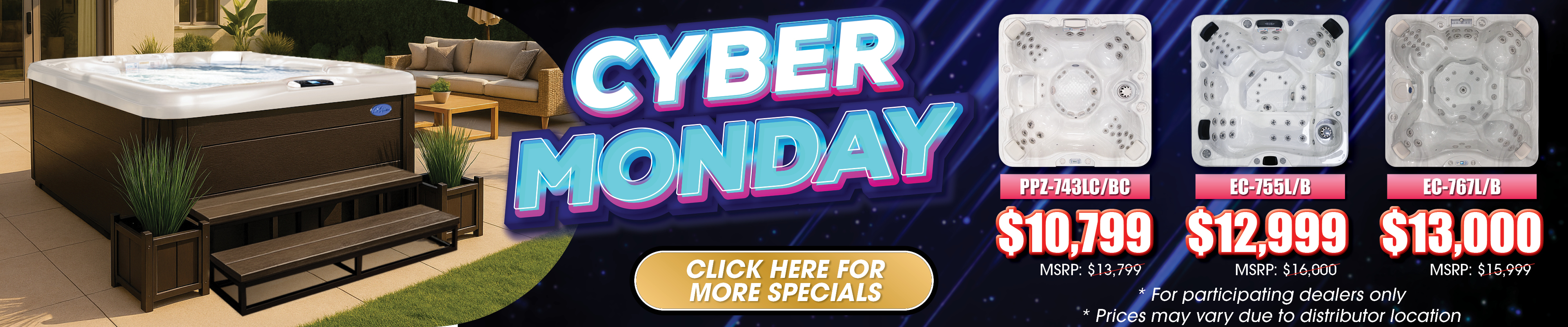 Calspas hot tub being used in a family setting - Lake Havasu